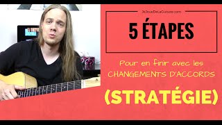 Cours de Guitare  5 Étapes pour réussir réussir les changements d'accords (Stratégie de pratique!)