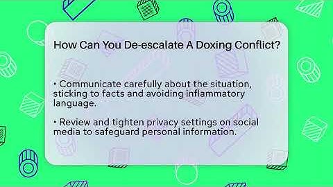 How Can You De-escalate A Doxing Conflict? - Everyday-Networking