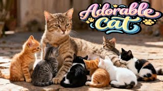 Cute Cats Doing Funny Things 😹 Mother Cat And Kittens Funny Videos 🐈💖