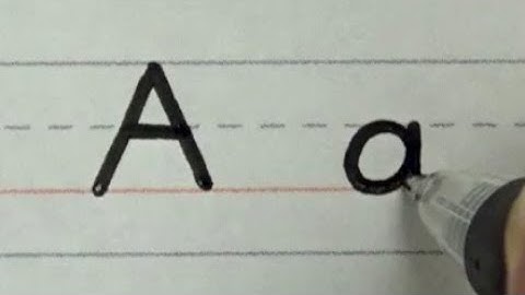 アルファベットの大文字と小文字を書いてみた