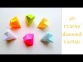 3D Basit Elmas (Diamond) Yapımı | ORİGAMİ |