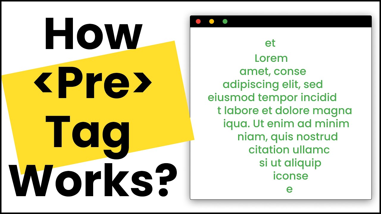 Pre Tag in HTML With Example for Beginner Plus the Real World Example