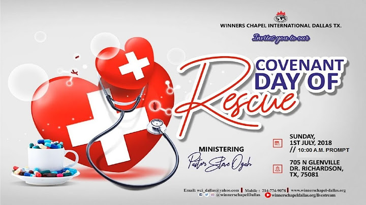 Covenant Day of Rescue- Enough is Enough Pt1.- Pst.Steve Ogah