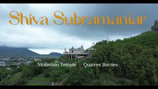 Mauritius, moutain temple in Quatres Bornes (drone flight)