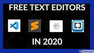 Top 10 Best Free Text Editors in 2020! | Best Text Editors for Programming and Web Development!