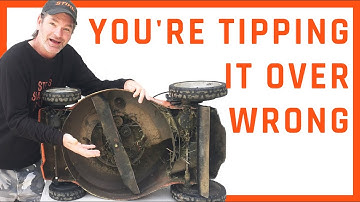 The RIGHT Way to Flip Your Lawnmower Without Breaking It!