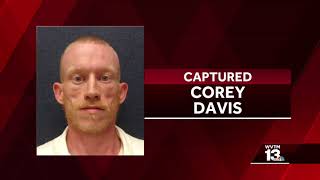 UPDATE:  Escaped Alabama inmate captured in Kentucky