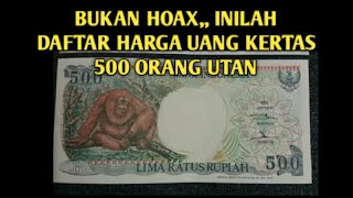 Wajib simak, segini harga uang kertas 500 gambar monyet