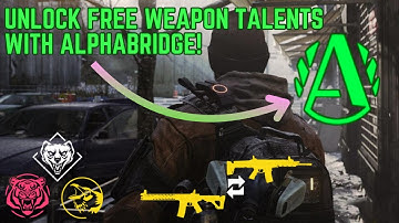 Use ANY talents with THIS gear set! | AlphaBridge Explained - The Division 1 in 2025!