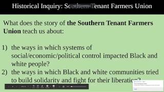 Lesson 3: Southern Tenant Farmers Union