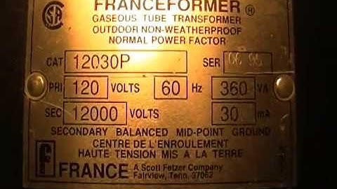 Neon Sign Transformer (12,000V NST)