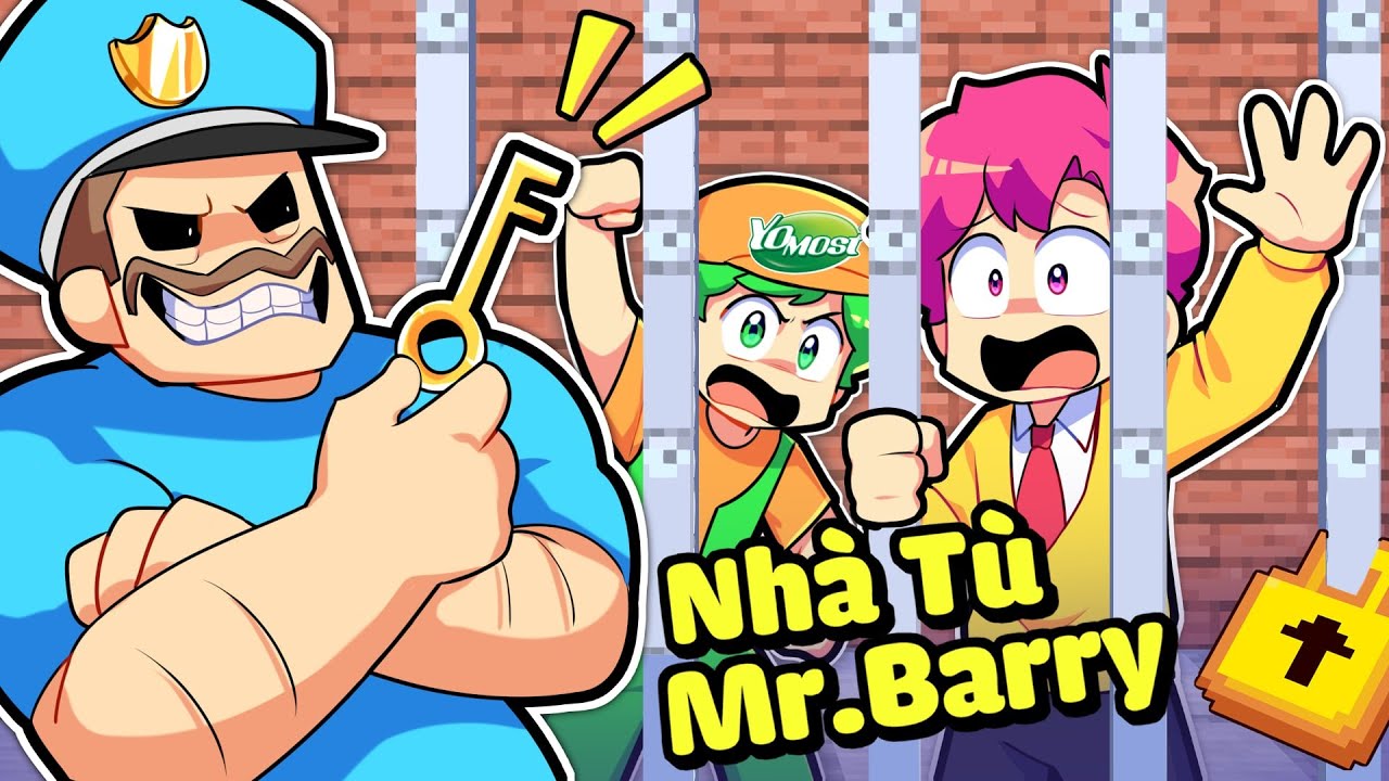 HIHA VÀ YOMOST THOÁT KHỎI NHÀ TÙ CỦA MR.BARRY TRONG MINECRAFT*NHÀ TÙ MR.BARRY 🤣😎