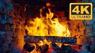 🔥 Super Relaxing Fireplace 4K 3 Hours With Crackling Fire Sounds 🔥 Cozy Fireplace Burning Ambience