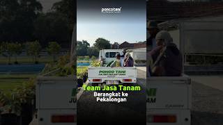 Tim Ponco Tani meluncur ke Desa Karyomukti, Kabupaten Pekalongan untuk memenuhi pesanan jasa tanam