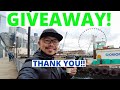 5K SUBS! GIVEAWAY!! | Seattle Waterfront Virtual Walk (4K) and Update