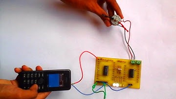 Demo of Working of MT8870D DTMF Receiver using LED and DC Motor