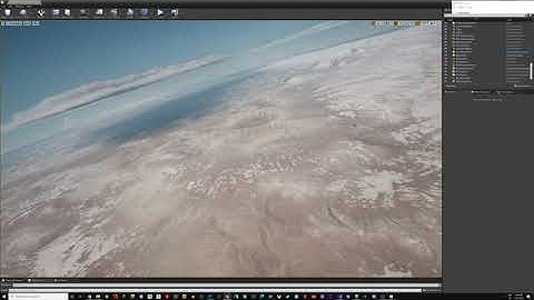 Unreal Engine 4.26 : Procedural Planet | Clouds | Artist driven biomes | Bruneton&Neyret Atmosphere