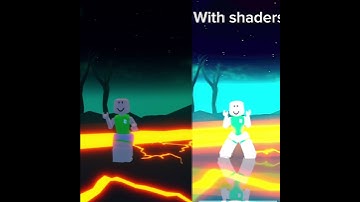 Poker face- with shaders or without shaders? #robloxedit #roblox #compare