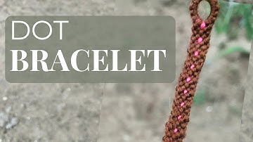 Simple Dot Diamond Friendship Bracelet Tutorial/Easy Beginner Bracelet Tutorial (Dotted Bracelet)
