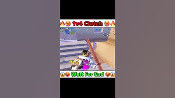 1v4 Clutch🥵🔥 Wait For End🔥 || #shorts #bgmi #pubgmobile