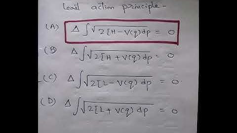 Most important questions of classical mechanics for CSIR NET/UGC NET/Gate exam.
