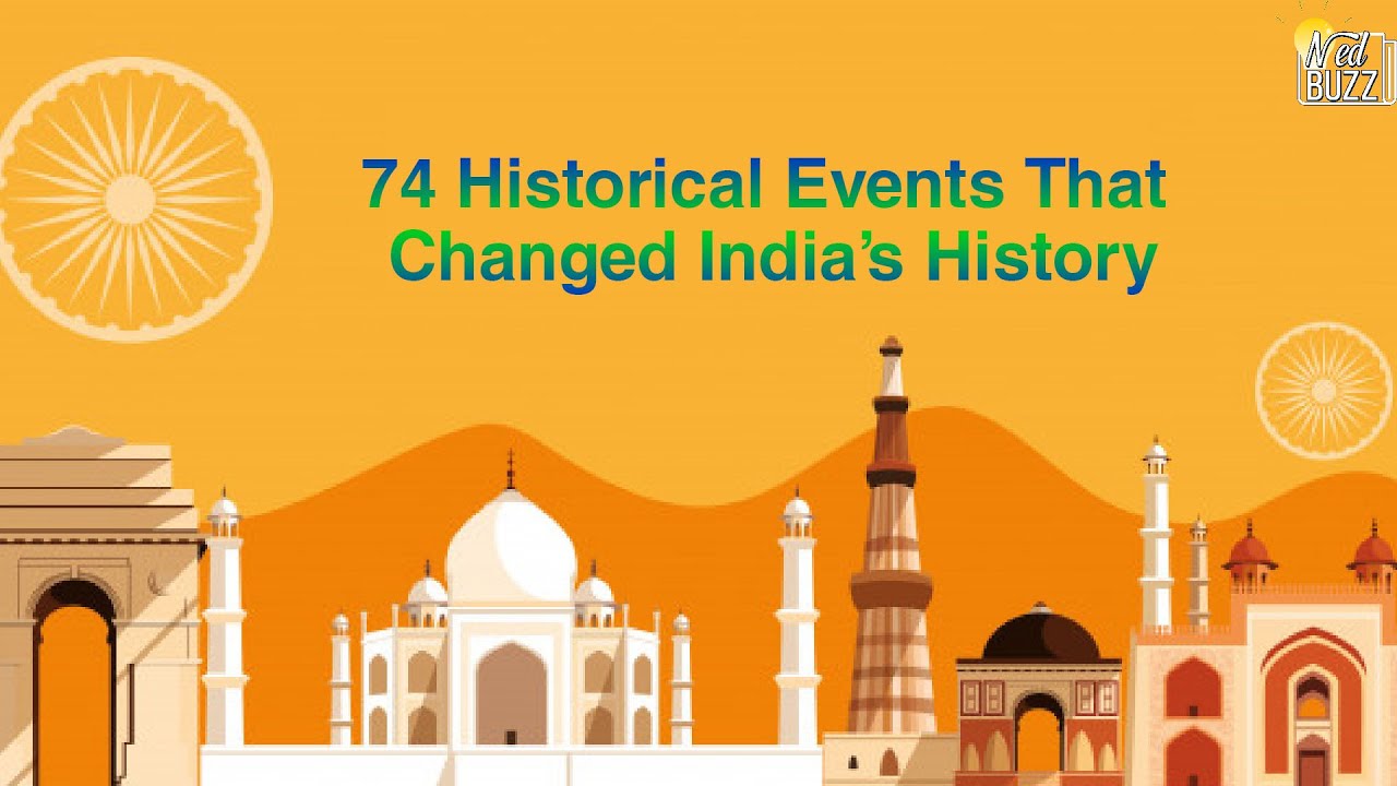 74 Historical Events That Changed India's History YouTube