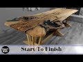 How To Make A Wood Slab Dining Table