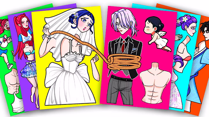 LOVELY WEDDING of HUNTRIX ZOEY and SAJA BOYS - KPOP DEMON HUNTERS | sticker book diy