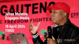 Julius Malema engages Media on current developments in the 2024 elections campaign.