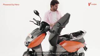 How to VIDA | How to Unlock Your VIDA V1 Electric Scooter Seat screenshot 1