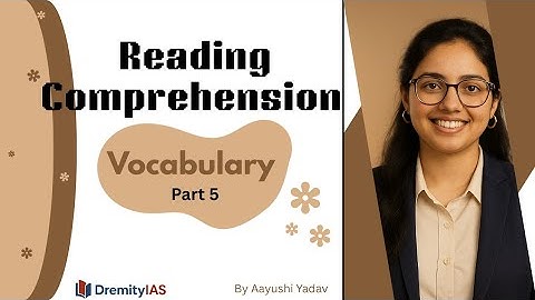 🎯 Reading Comprehension Part 5 – UPSC CSAT Prelims 2026 | with Aayushi Yadav Ma’am | DremityIAS