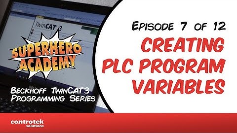 Episode 7 - Creating PLC Program Variables and Standard Data Types | Controtek Solutions