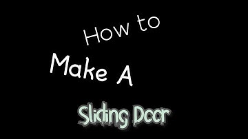 How to make a Sliding Door - TweenService Tutorial