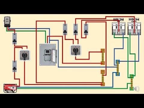 توصيل كهرباء انظمة الطاقة الشمسية مع مولد كهربائي