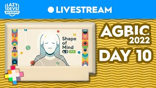 Shape of Mind - Day 10 - AGBIC Jam 2022 Livestream (Pico-8)