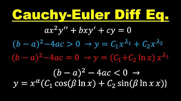 Lecture 19: Cauchy-Euler Differential Equation | Differential Equations
