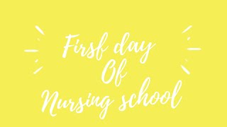 Vlog#1 | My First Day of Nursing School! (ABSN)