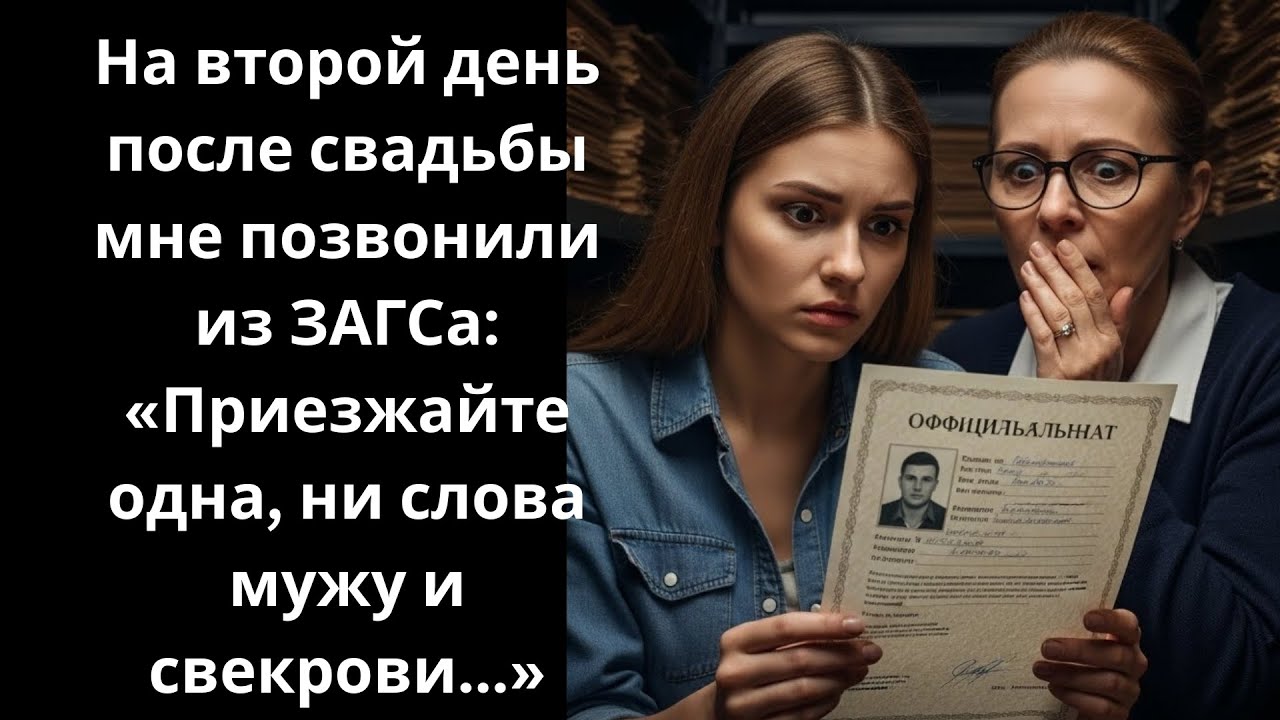 На второй день после свадьбы мне позвонили из ЗАГСа: «Приезжайте одна, ни слова мужу и свекрови...»