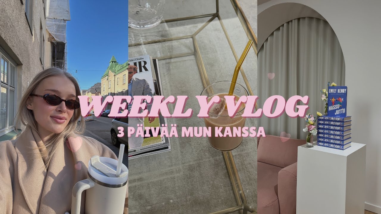 3 päivän arkivlogi: ruuanlaittoa, opiskelua ja ekaa kertaa lukupiirissä.