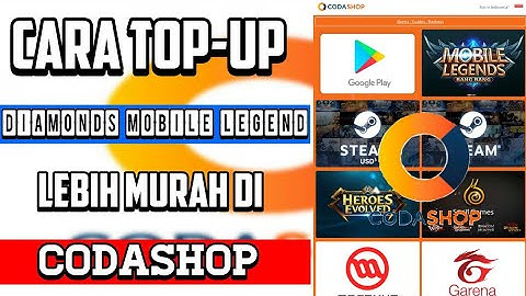 Cara TopUp Diamond Mobile Legend Lebih Murah Dengan Codashop!