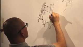 KIM JUNG GI - Live Drawing in Paris