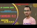RD Sharma 2022 | Exercise 11.2 Questions 8 to 13 rd sharma class 10 | ex 11.2 rd sharma class 10