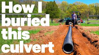 I used two tools on my tractor to dig a trench