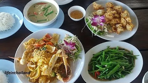 Amazing Seafood lunch, Bang Bao, Koh Chang, Thaila...