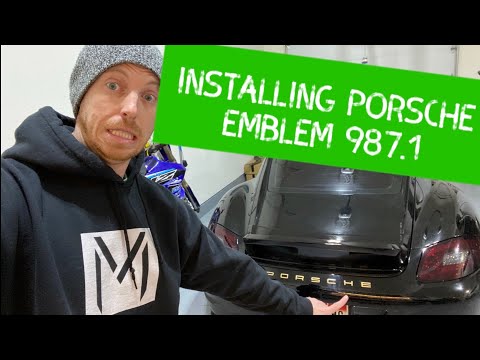 How to install PORSCHE emblem on your 987.1 Cayman S or Base
