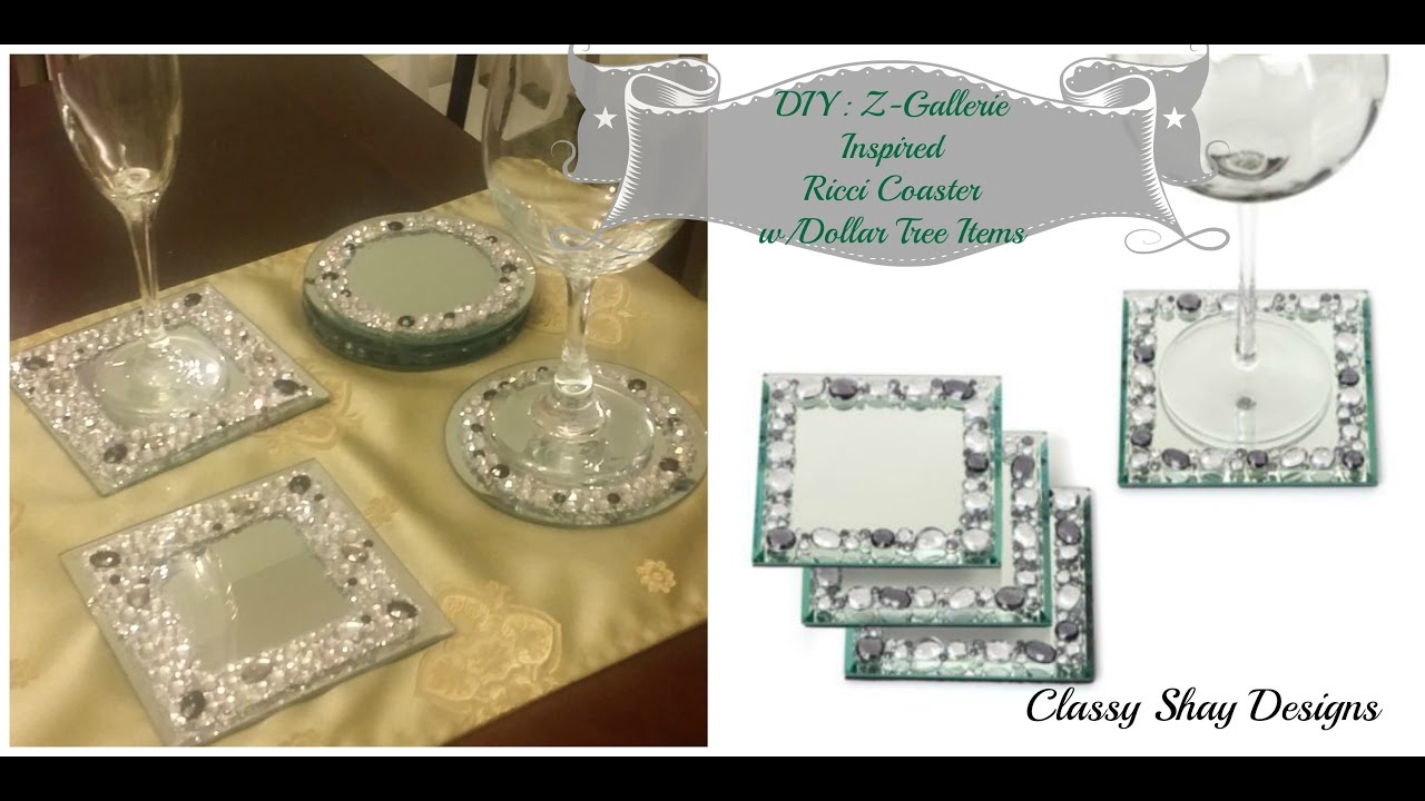 DIY Z Gallerie Inspired Ricci Coasters Dupe YouTube