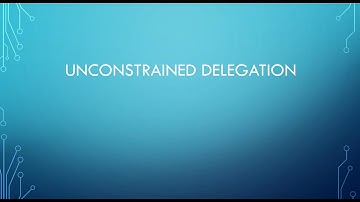 Unconstrained Delegation Attack