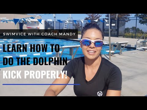 Swimming - Learn How To Do The Dolphin Kick In The Water!