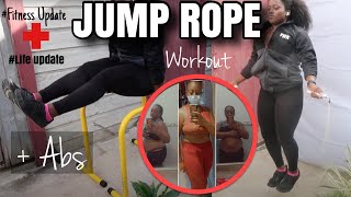 Fitness VLOG: Fitness/ LIFE Update + MY Jump Rope workout Routine for fat loss and ABS