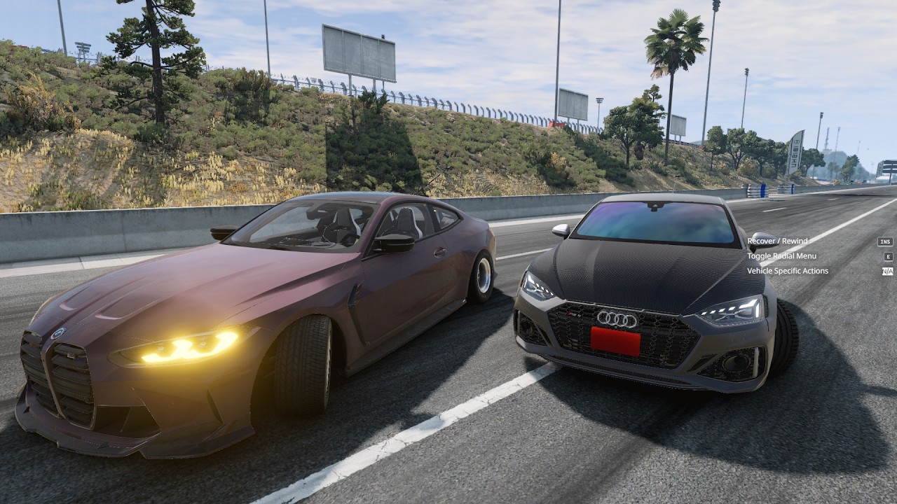 BMW M3 G80/M4 G82 VS Audi RS5 (+ ABT) - DRAG RACING / BEAMNG /